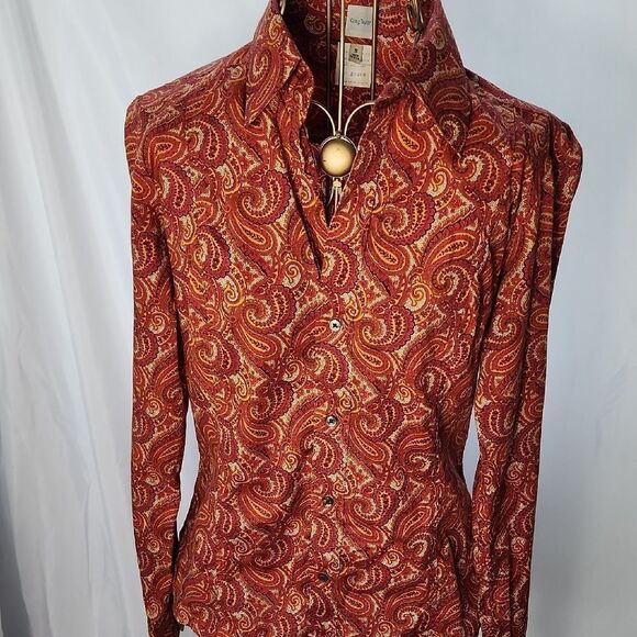 Vintage Craig Taylor Ltd. Size S Paisley Button~Up Shirt - Picture 1 of 4